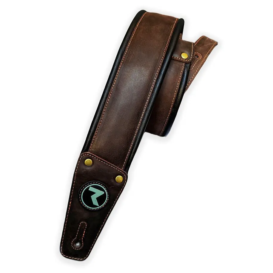 Raven Straps Raven 3'' Dark Brown Correa Guitarra Raven Straps 1