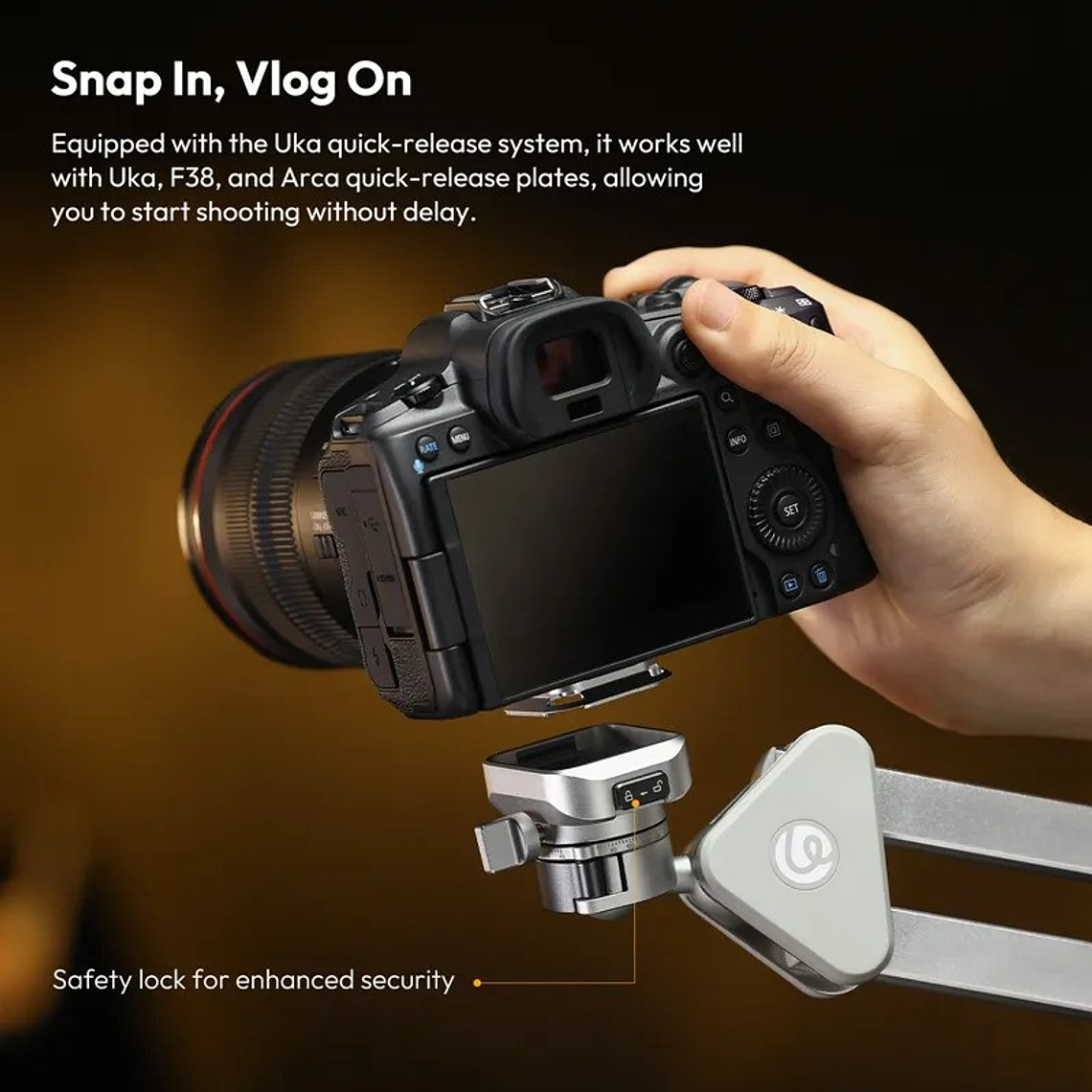 Ulanzi TH04 Brazo de Montura  Con Galleta Desmontable Overhead T088 10