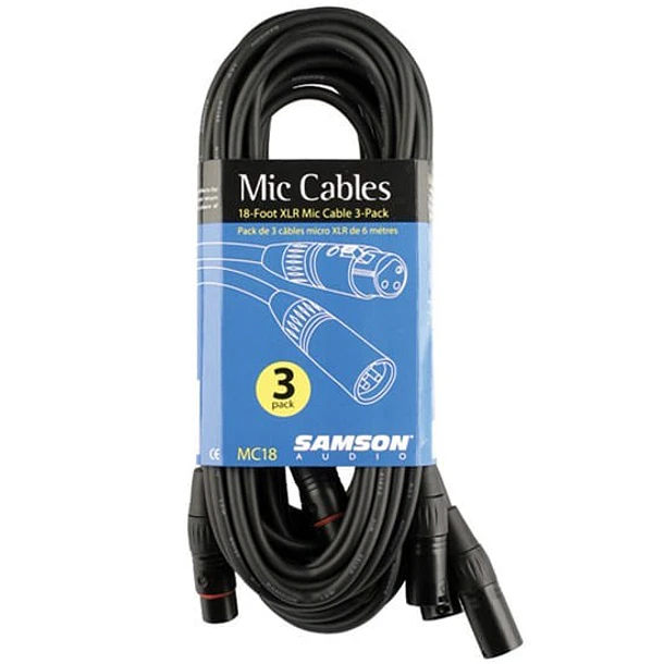Samson Mc18 Bk Pack Cable Microfono Samson 1