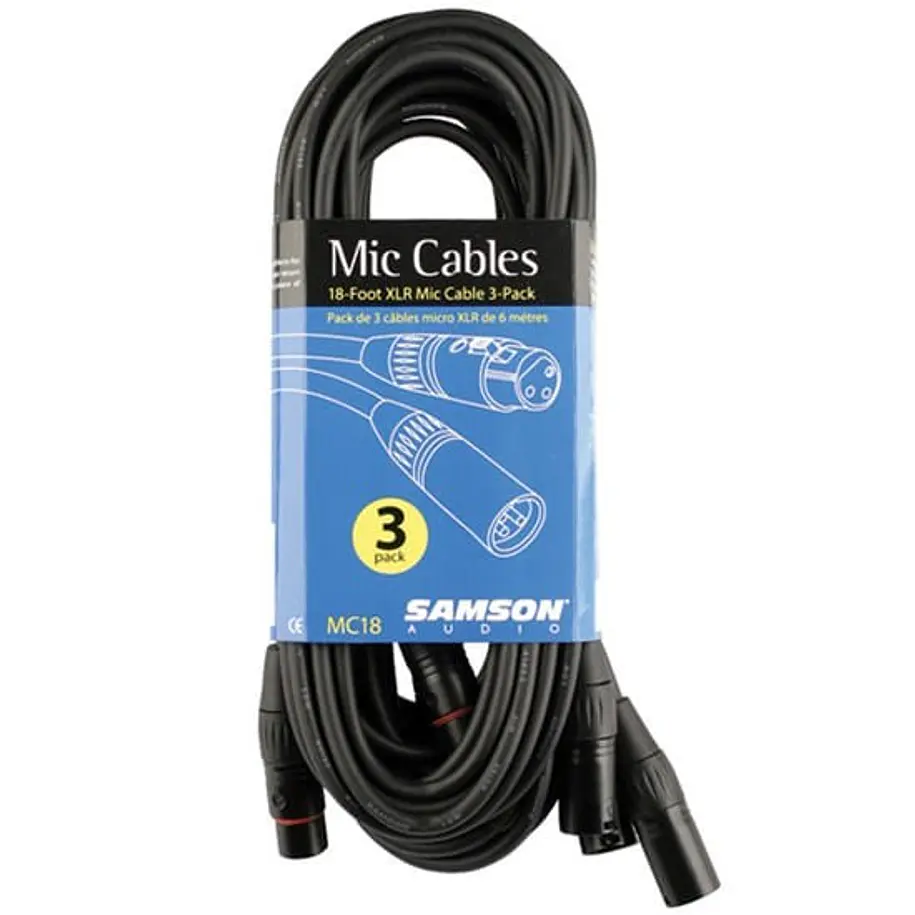 Samson Mc18 Bk Pack Cable Microfono Samson 1