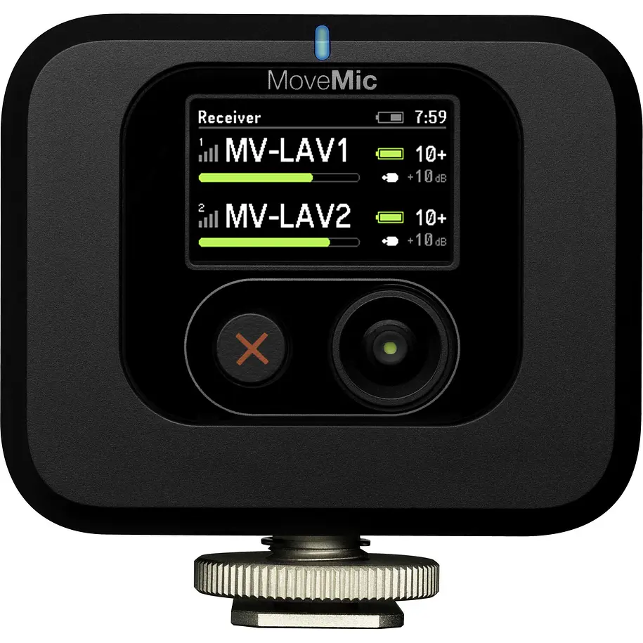 Shure MV-TWO-KIT-Z7  Microfono Lavalier Inalambrico De Dos Canales Con Receptor 2