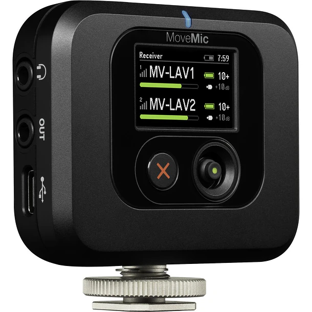 Shure MV-TWO-KIT-Z7  Microfono Lavalier Inalambrico De Dos Canales Con Receptor 3