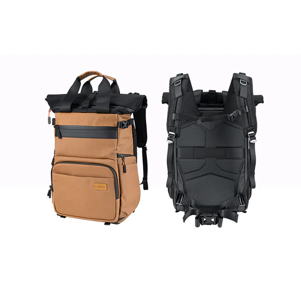 E-Image Explore 20Y – Mochila Fotográfica Profesional Expandible (Color Café) 6