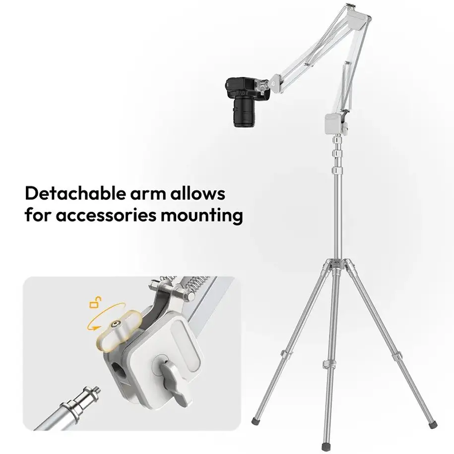 Ulanzi TH04 Brazo de Montura  Con Galleta Desmontable Overhead T088 14