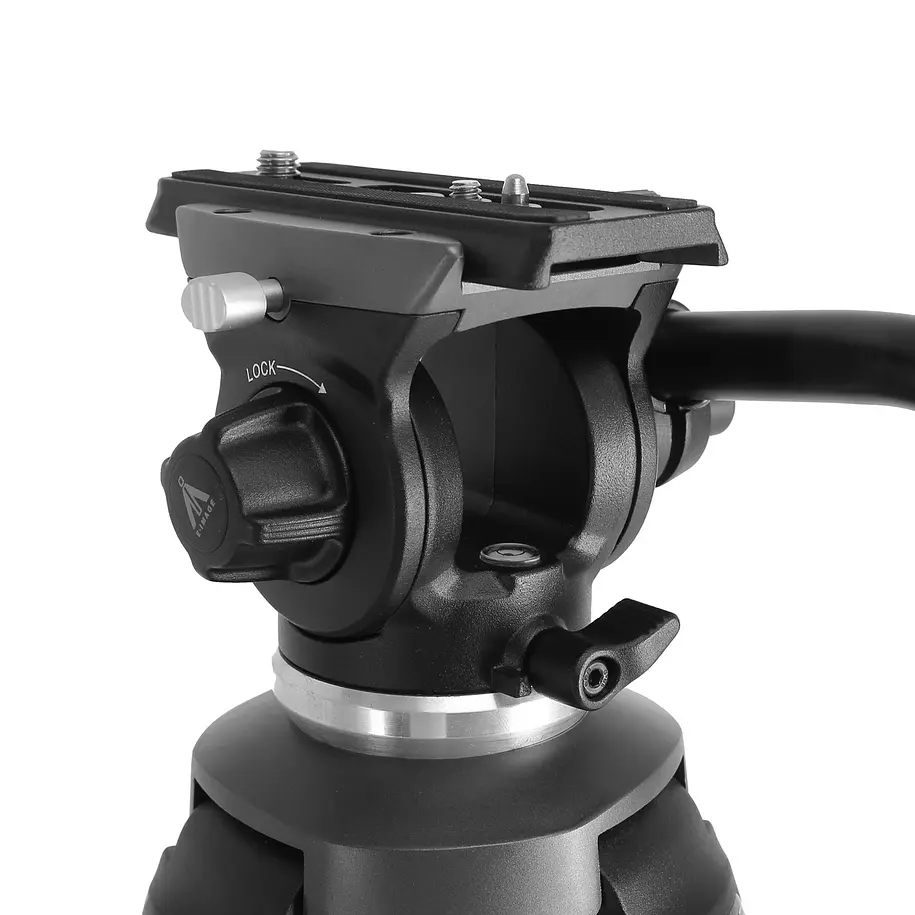 E-Image EK610 – Kit de Trípode Profesional con Cabezal Fluido de 65 mm 4