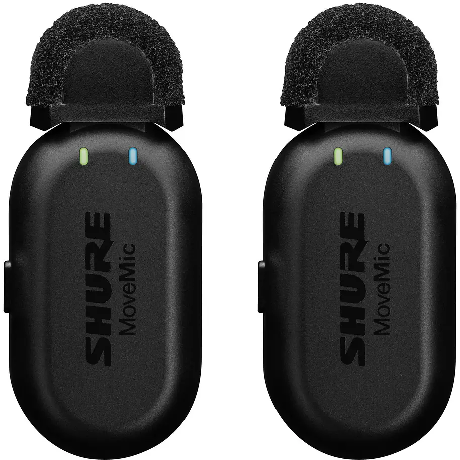 Shure MV-TWO-KIT-Z7  Microfono Lavalier Inalambrico De Dos Canales Con Receptor 6