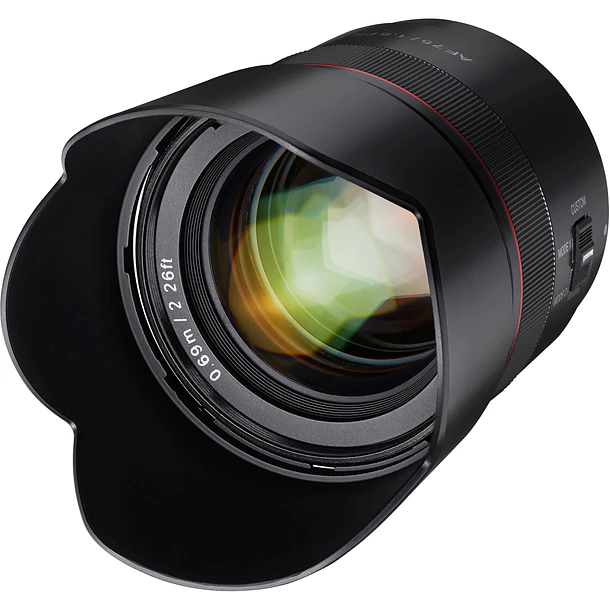 Samyang AF 75mm f/1.8 Lente Para Sony E Full Frame Autofoco 3