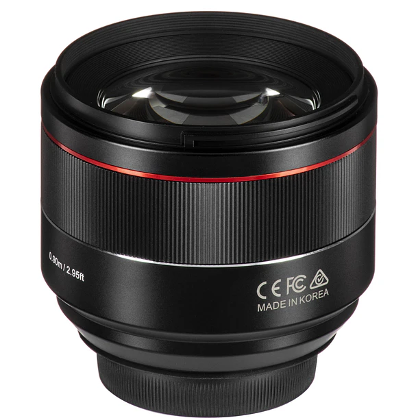 Samyang AF 85mm F1.4 EF Lente Autofoco Full-Frame Para Canon EF 5