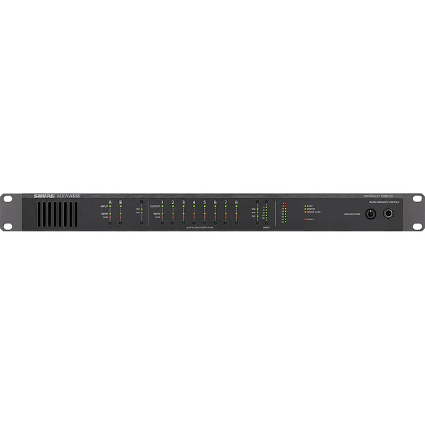 Shure Interfaz De Audio De Ocho Canales Para Trabajar En Red  Ch 1