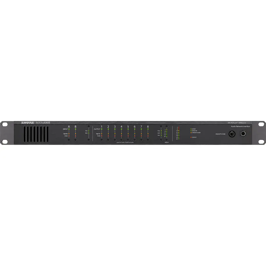 Shure Interfaz De Audio De Ocho Canales Para Trabajar En Red  Ch 1