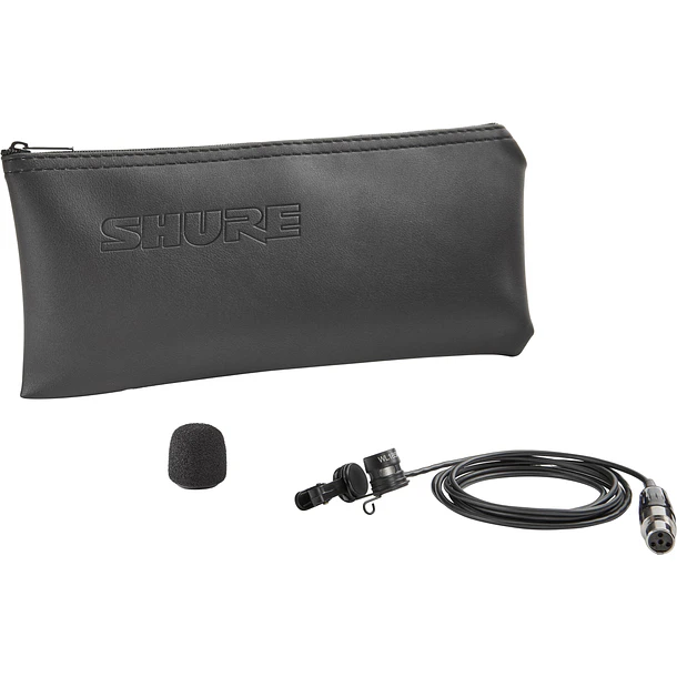 Shure Microfono Lavalier, Cardioide, Negro 3