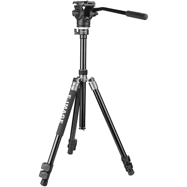 E-image TA604 PLUS – Trípode de Viaje 2 en 1 con Cabezal Fluido y Monópode Integrado 4