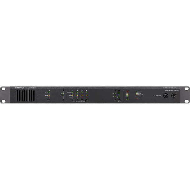 Shure Interfaz De Audio De Cuatro Canales Para Trabajar En Red  Ch 1