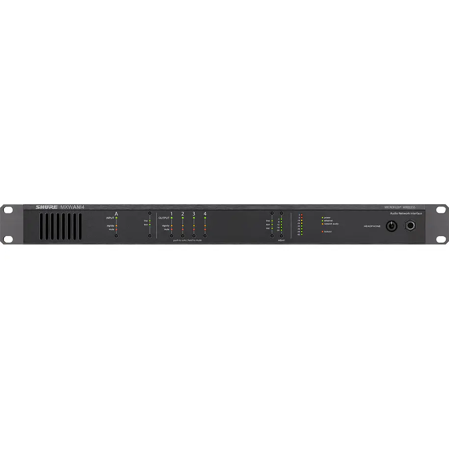 Shure Interfaz De Audio De Cuatro Canales Para Trabajar En Red  Ch 1