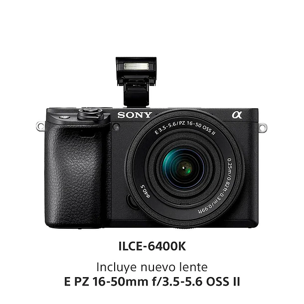 Sony Cámara Digital Mirrorless APS-C ILCE-6400K Cuerpo A6400 + Lente 16-50mm f3.5-5.6 SELP16502 2