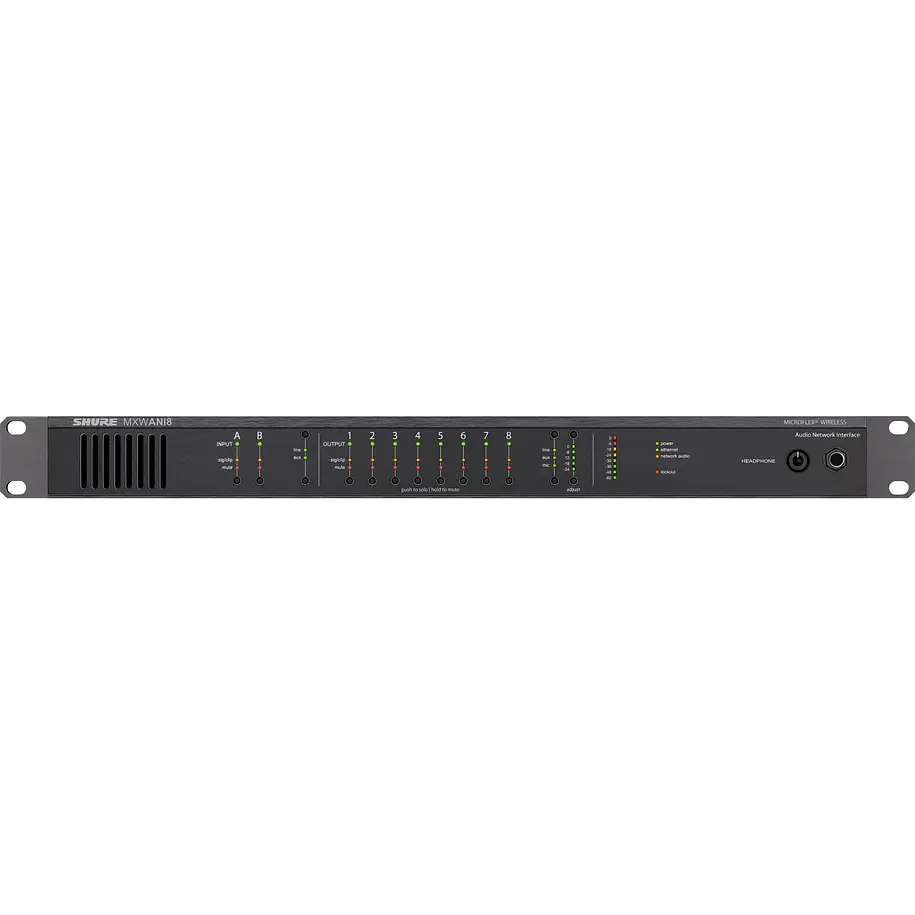 Shure Interfaz De Audio De Ocho Canales Para Trabajar En Red 1