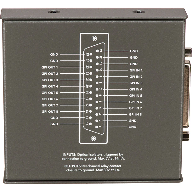 Blackmagic  Gpi And Tally Interface - Conversor De Señales Gpi / Tally Para Sistemas Atem 4