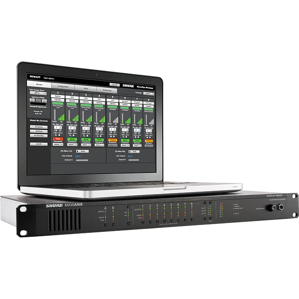 Shure Interfaz De Audio De Ocho Canales Para Trabajar En Red 3