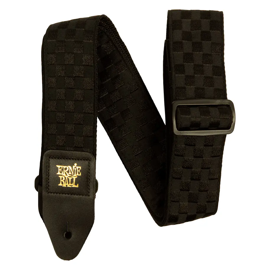 Ernie Ball P05341 Correa Guitarra Black Checkers Jacquard Ernie Ball 1