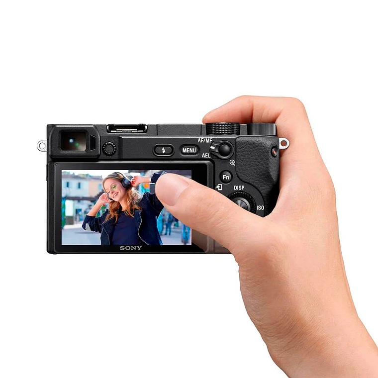Sony Cámara Digital Mirrorless APS-C ILCE-6400K: A6400 + Lente SELP16502 8