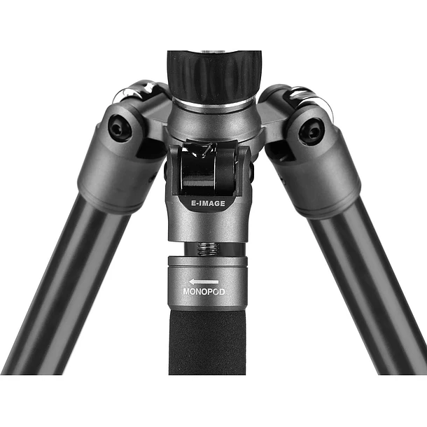 E-image TA604 PLUS – Trípode de Viaje 2 en 1 con Cabezal Fluido y Monópode Integrado 12