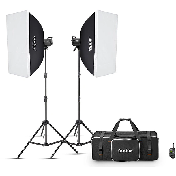 Godox MS200-F Kit Flash Estudio 2 Cabezales de 200Ws 1