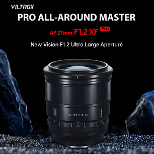 Viltrox AF 27mm F1.2 Pro XF Lente Aps-C Para Fujifilm Muy Luminoso