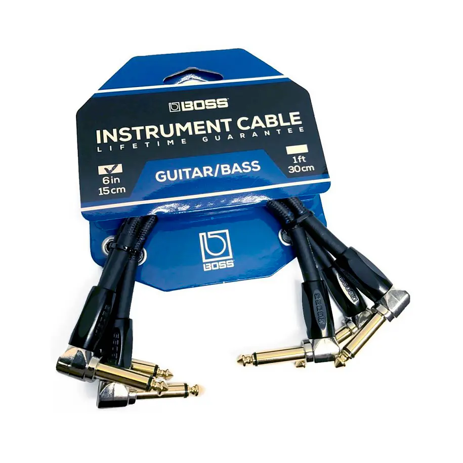 Boss Bic-Pc-3 Cable Instrumento Trs Angulado/Recto 3m Boss 1