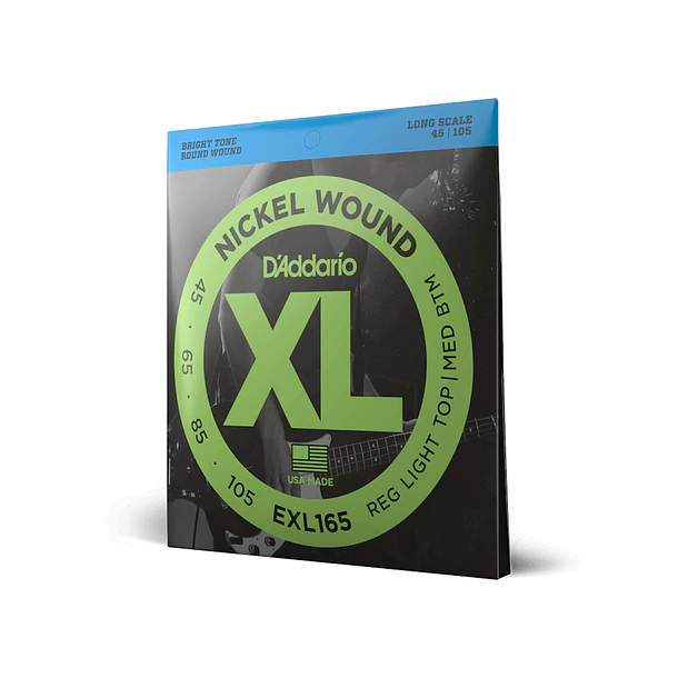 Daddario Exl165 Cuerdas Bajo Electrico Xl Regular Light Top/Medium Bottom 45-105 Daddario 1