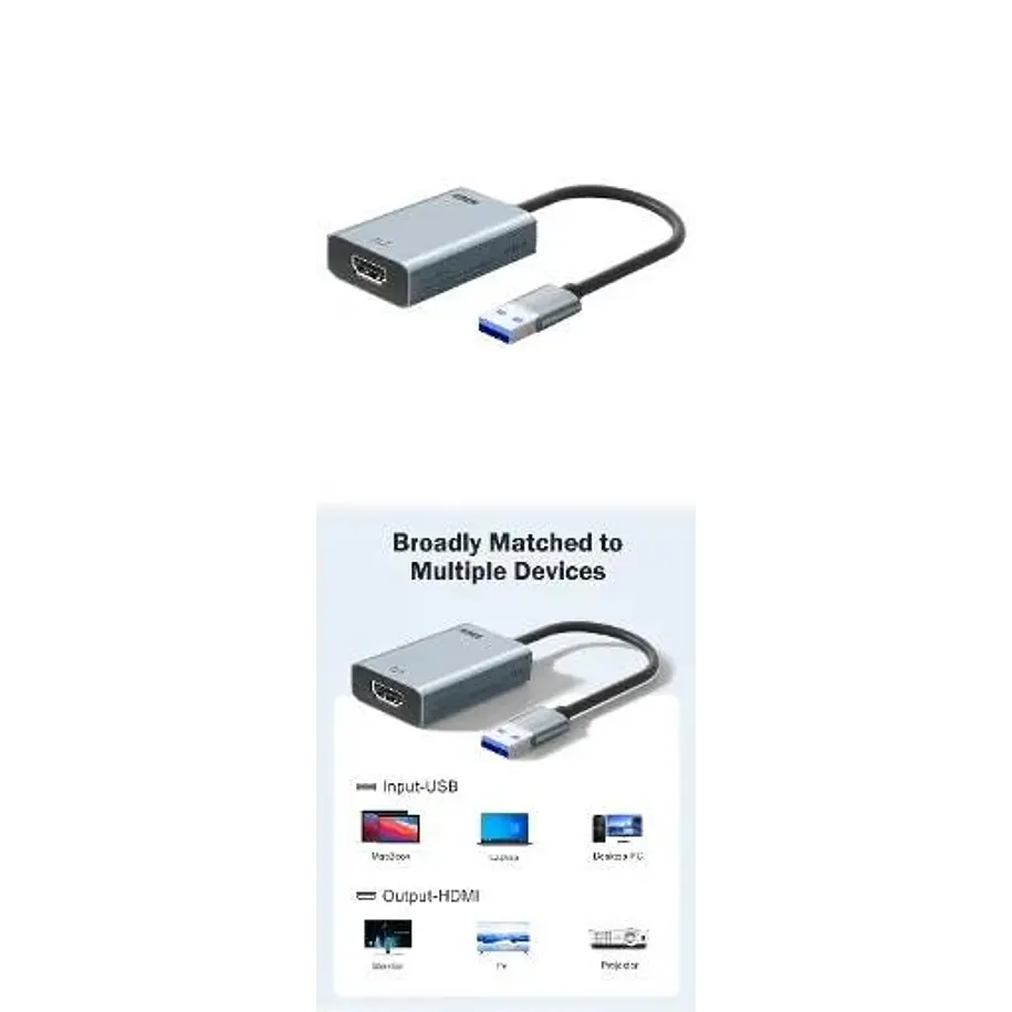 Lemorele LC06 Plus Transforma Puerto USB en HDMI Full HD 4