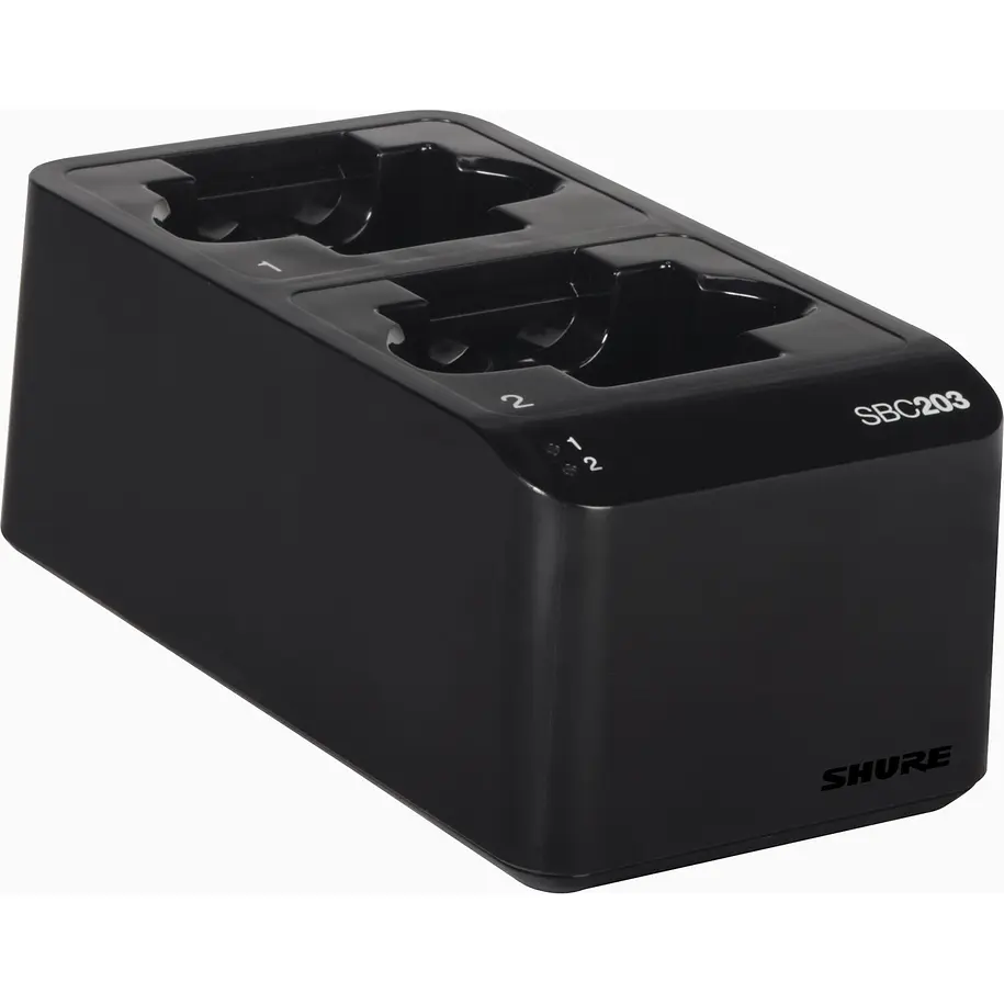 Shure Estacion De Carga Doble Para Baterias Sb903 Con Fuente De Poder 1