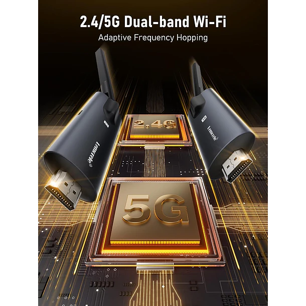 Lemorele R1000 Extensor Inalámbrico de VIdeo 1080P  Wifi 5G 200 Metros 4