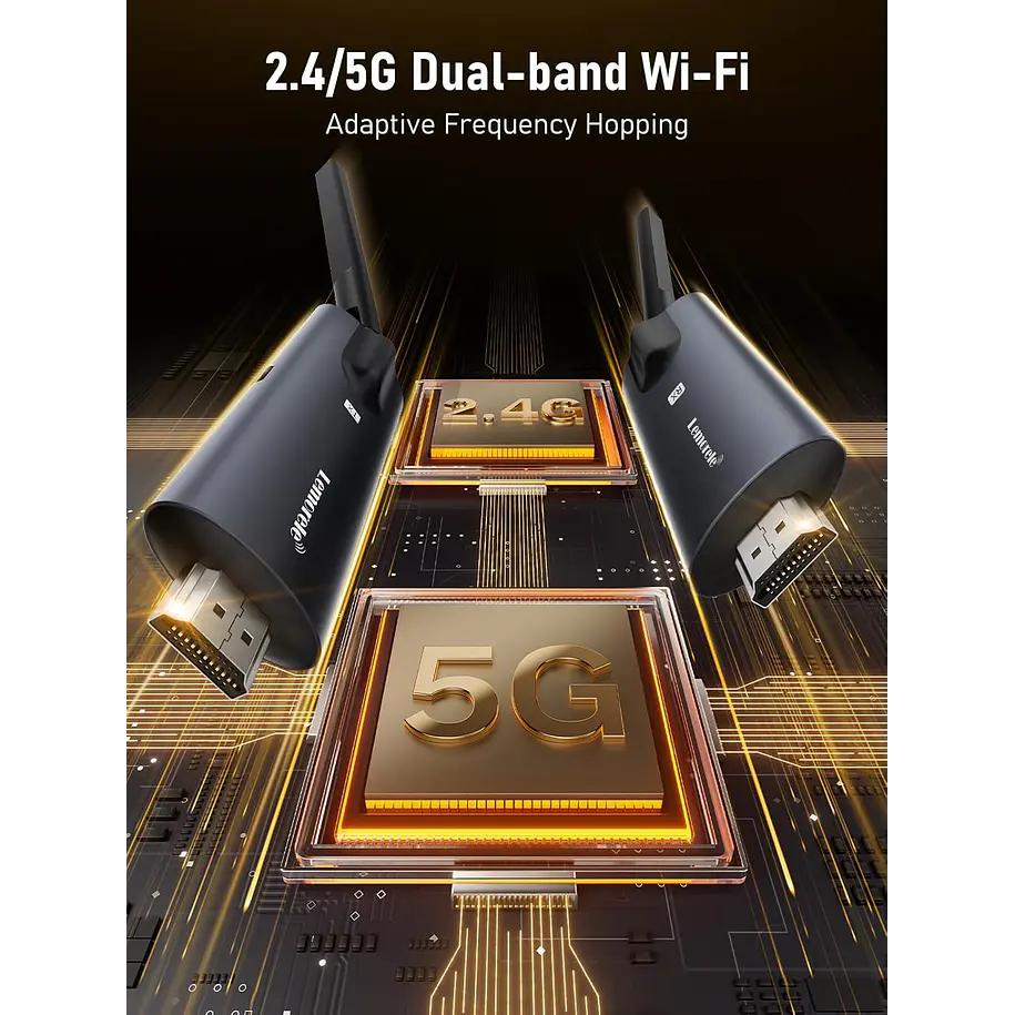 Lemorele R1000 Extensor Inalámbrico de VIdeo 1080P  Wifi 5G 200 Metros 4