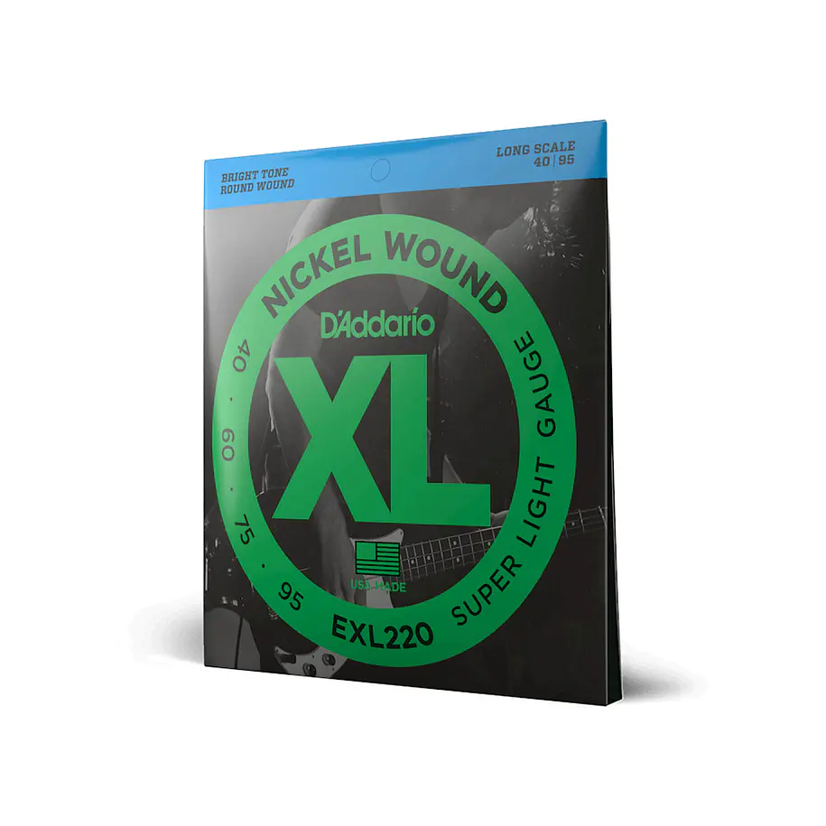 Daddario Exl220 Cuerdas Bajo Electrico Xl Super Light 40-95 Daddario 1