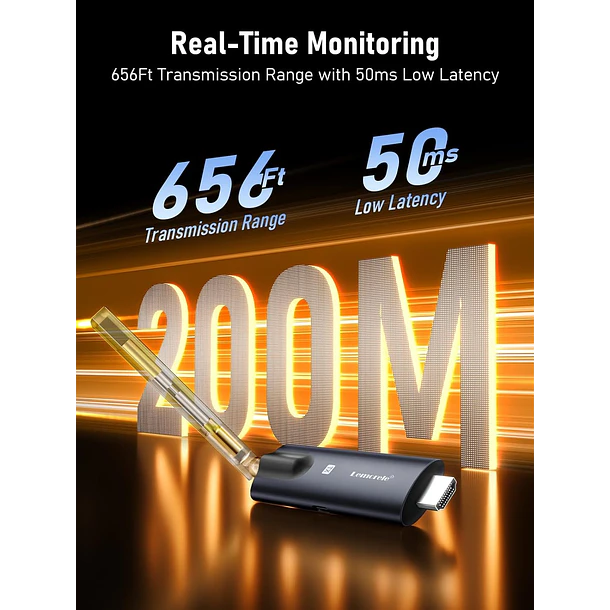 Lemorele R1000 Extensor Inalámbrico de VIdeo 1080P  Wifi 5G 200 Metros 5