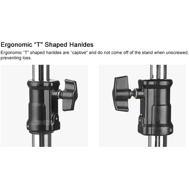 E-image HS01 Plus Trípode de Iluminación 40 Kg Para Cine y Video PRO 5