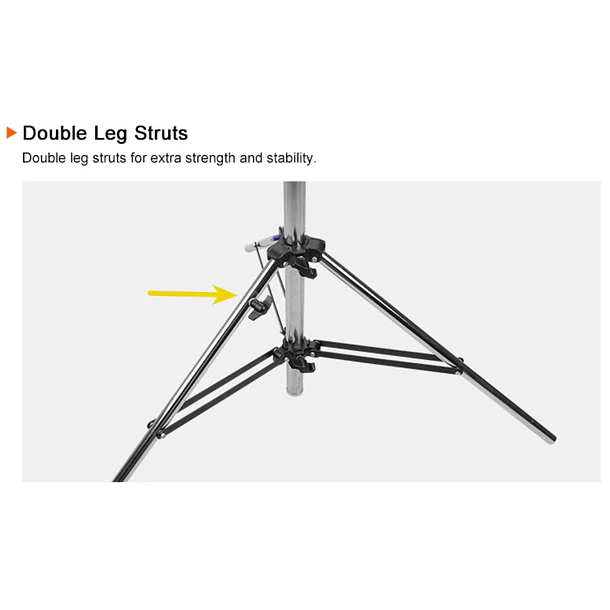 E-image HS01 Plus Trípode de Iluminación 40 Kg Para Cine y Video PRO 6