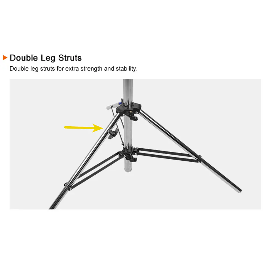 E-image HS01 Plus Trípode de Iluminación 40 Kg Para Cine y Video PRO 6