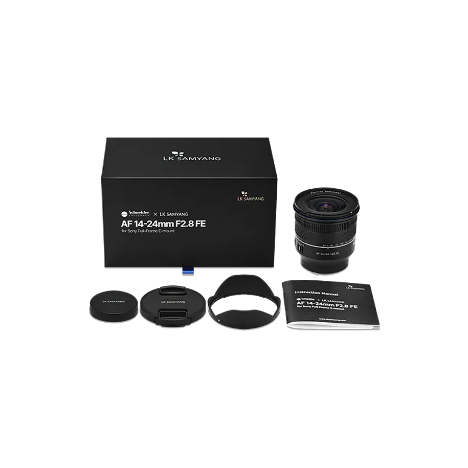 Schneider-Kreuznach x LK SAMYANG AF14-24 F2.8 FE Lente Autofoco Full-Frame Para Sony E 7