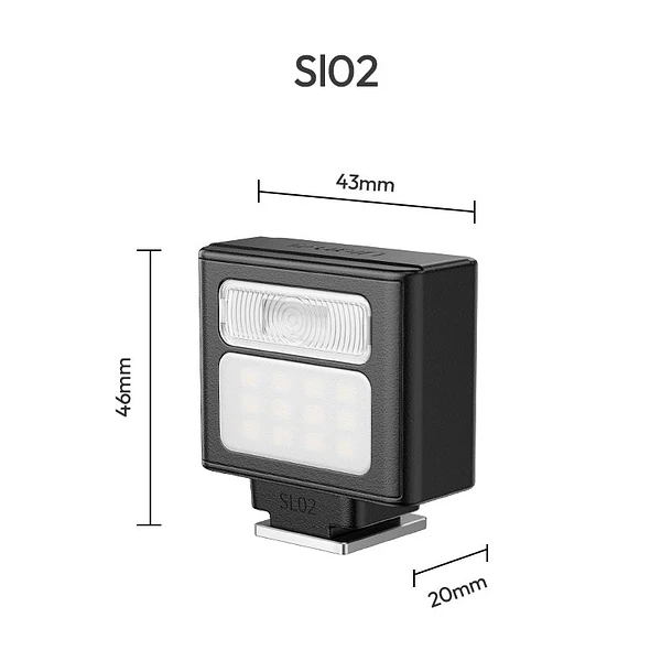 Ulanzi SL02 Spark Lite Flash Compacto Para Cámaras 9