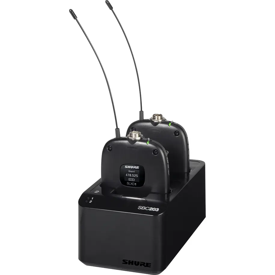 Shure Estacion De Carga Doble Para Baterias Sb903 Con Fuente De Poder 5