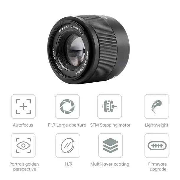 Viltrox AF 56mm F1.7 Air XF Lente Full Frame Para Fujifilm Muy Liviano 13