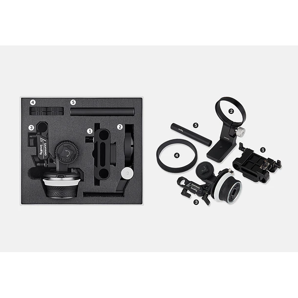 Samyang - Small Rig  MD3484 Cine Kit Follow Focus Para Lentes Samyang Montura E 12