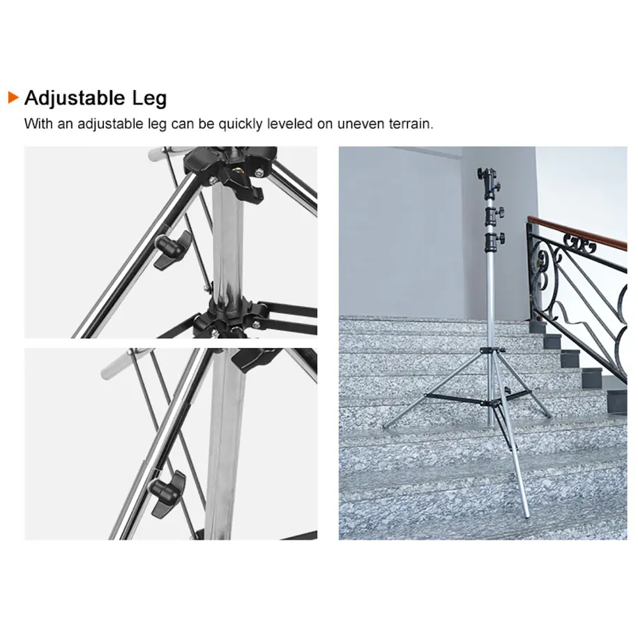 E-image HS01 Plus Trípode de Iluminación 40 Kg Para Cine y Video PRO 7