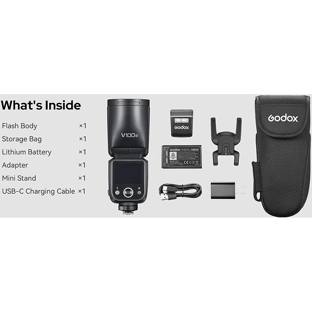 Godox Flash V100-C Para Canon 14