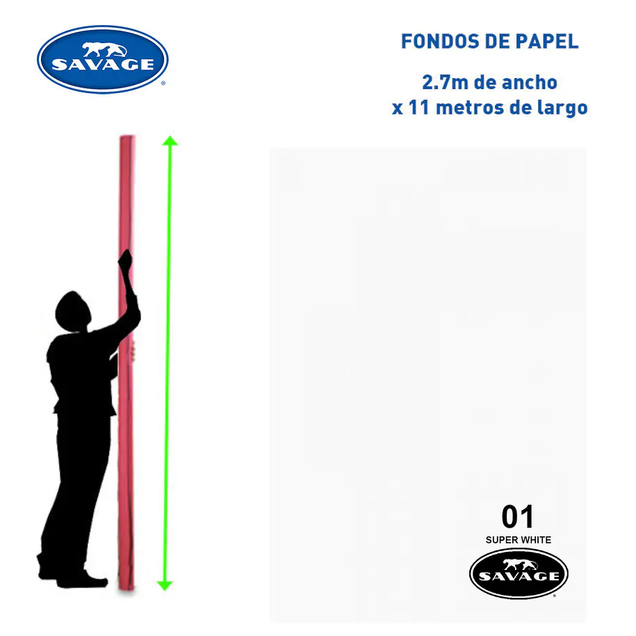 Savage Fondo Papel 2.7x11m 65 Colores Seamless 1