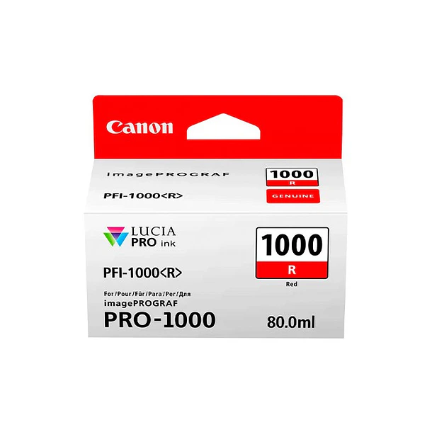 Canon Tinta PFI-1000 Red (R) 1