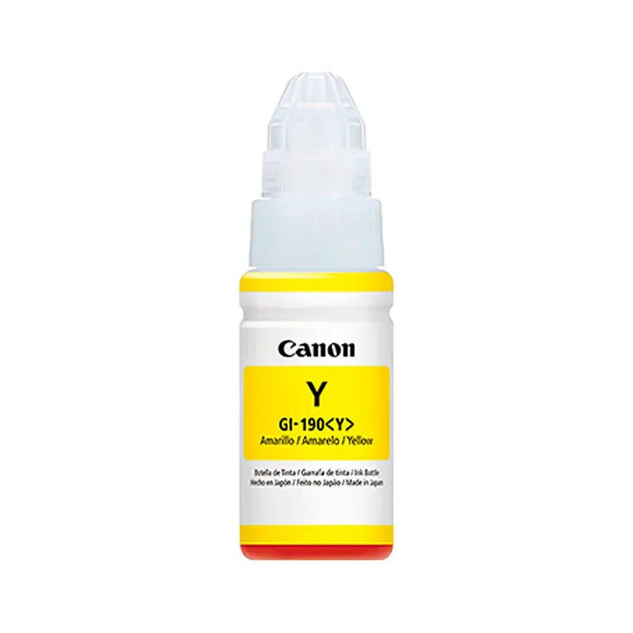 Canon tinta impresora GI-190 Yellow 1