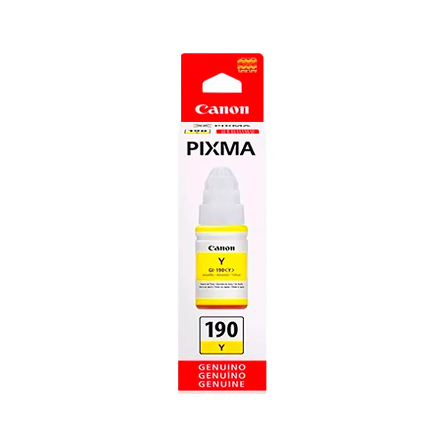 Canon tinta impresora GI-190 Yellow 2
