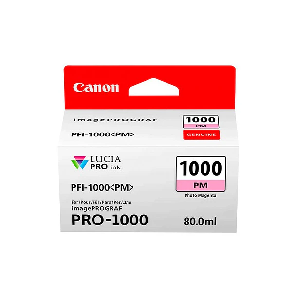Canon Tinta PFI-1000 Photo Magenta (PM) 1